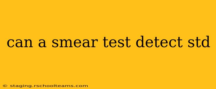 can a smear test detect std
