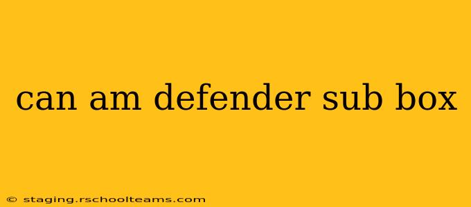 can am defender sub box
