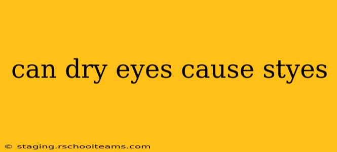 can dry eyes cause styes