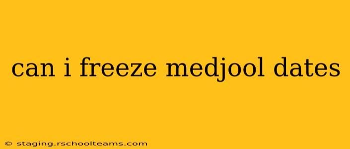 can i freeze medjool dates