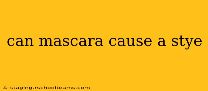 can mascara cause a stye