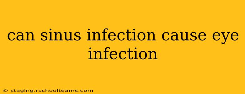 can sinus infection cause eye infection