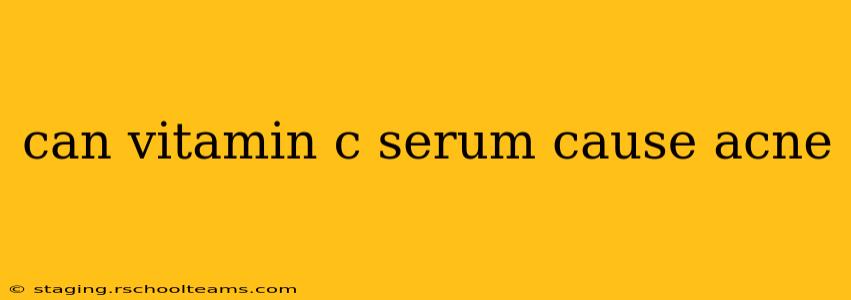 can vitamin c serum cause acne