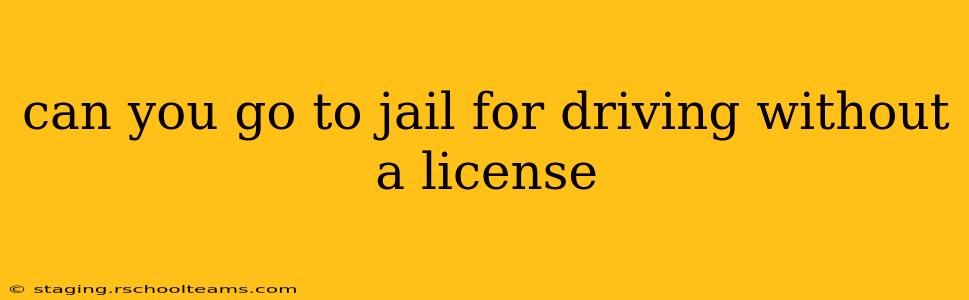 can you go to jail for driving without a license