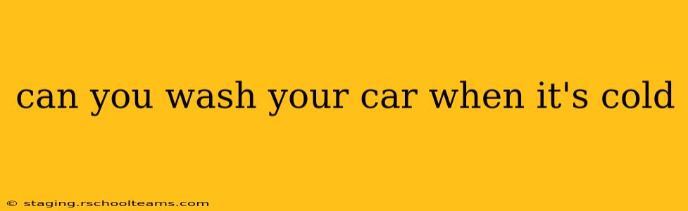 can you wash your car when it's cold