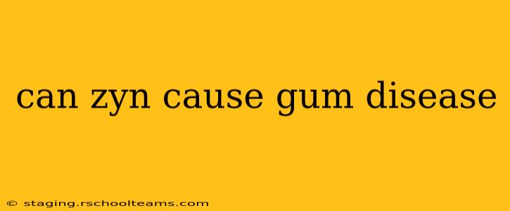 can zyn cause gum disease
