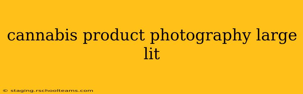cannabis product photography large lit