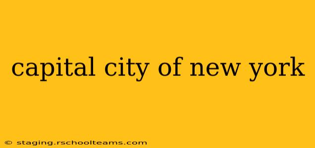 capital city of new york