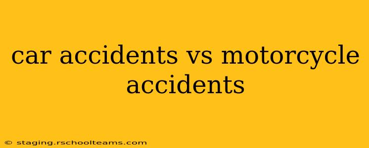 car accidents vs motorcycle accidents