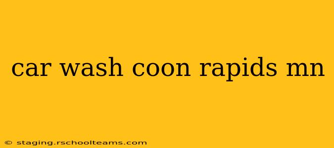 car wash coon rapids mn