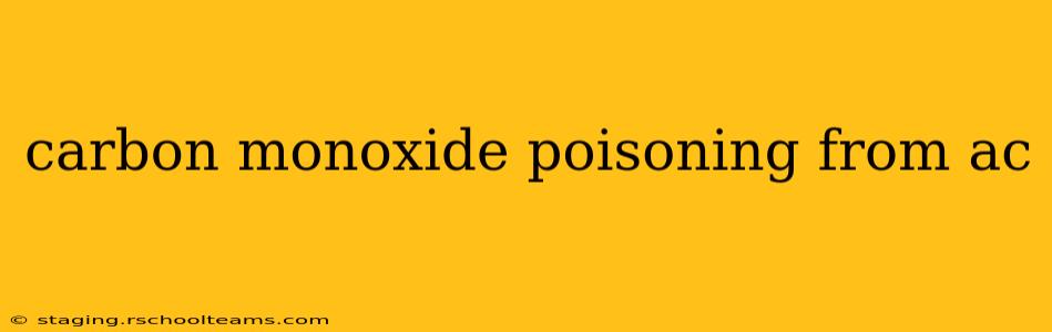 carbon monoxide poisoning from ac
