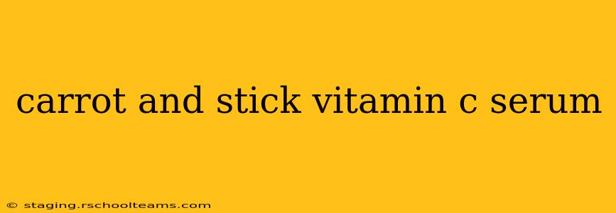 carrot and stick vitamin c serum