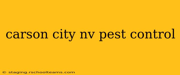 carson city nv pest control