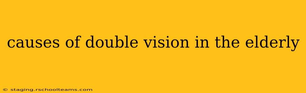 causes of double vision in the elderly