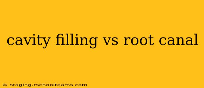 cavity filling vs root canal