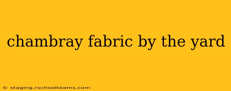 chambray fabric by the yard