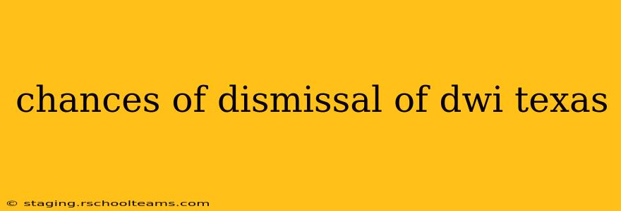 chances of dismissal of dwi texas