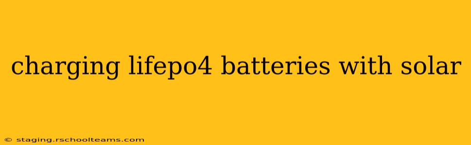 charging lifepo4 batteries with solar