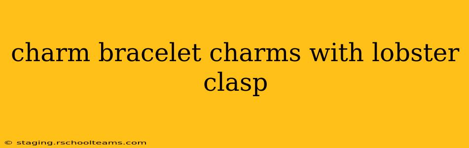 charm bracelet charms with lobster clasp