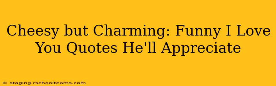Cheesy but Charming: Funny I Love You Quotes He'll Appreciate
