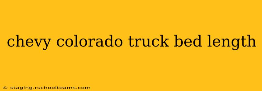 chevy colorado truck bed length