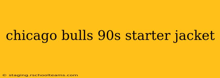 chicago bulls 90s starter jacket