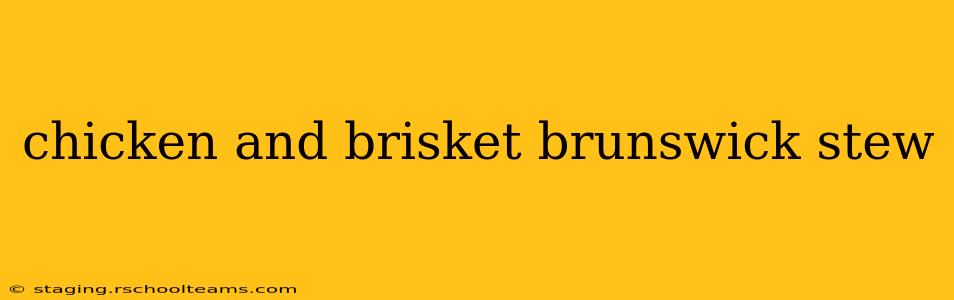 chicken and brisket brunswick stew