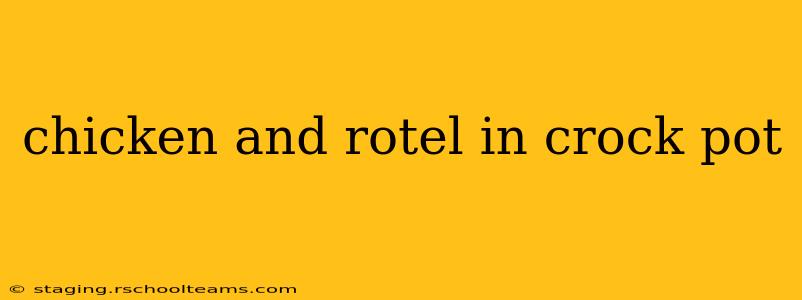 chicken and rotel in crock pot