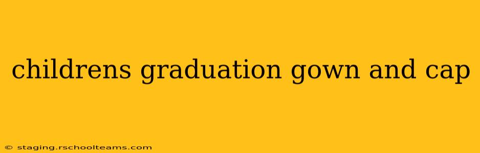 childrens graduation gown and cap