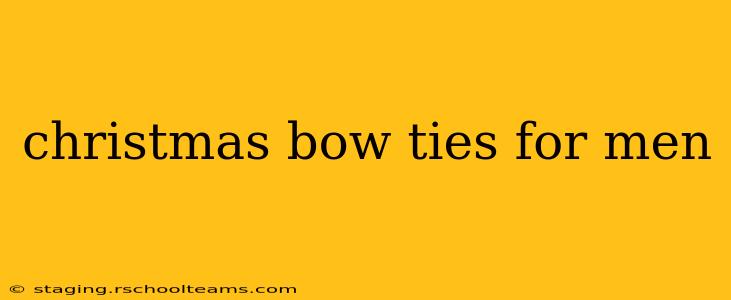 christmas bow ties for men