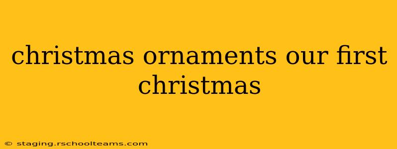 christmas ornaments our first christmas