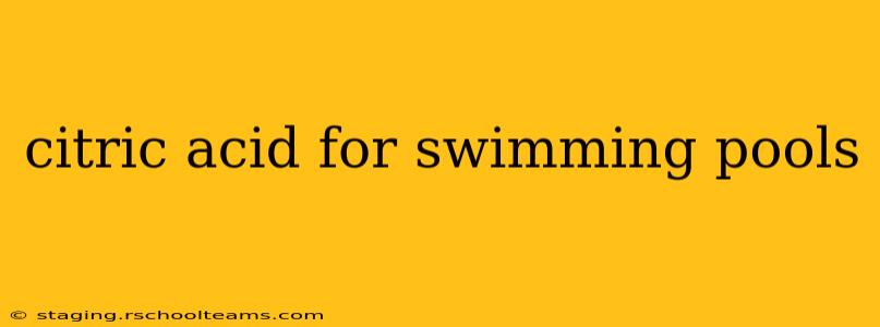 citric acid for swimming pools