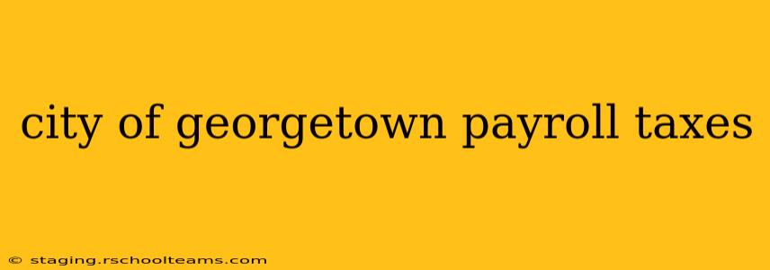 city of georgetown payroll taxes