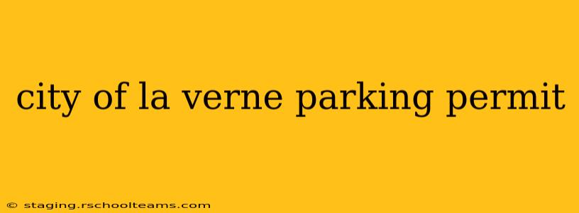 city of la verne parking permit
