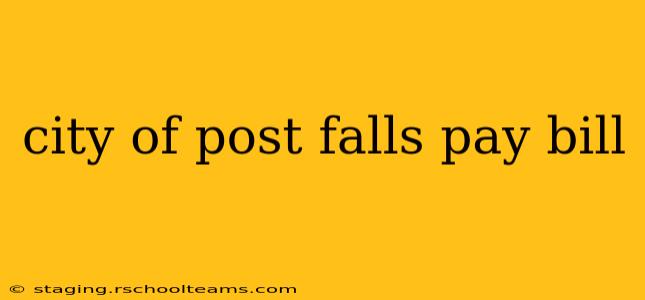 city of post falls pay bill