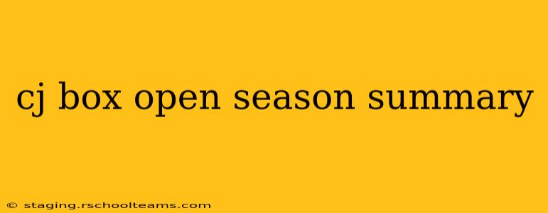 cj box open season summary