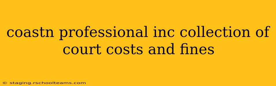 coastn professional inc collection of court costs and fines