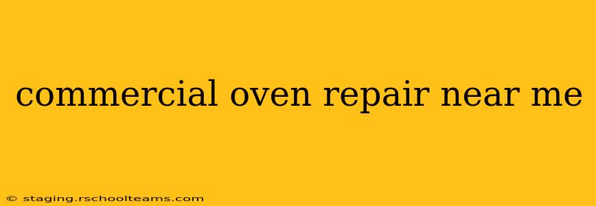 commercial oven repair near me