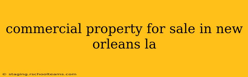 commercial property for sale in new orleans la
