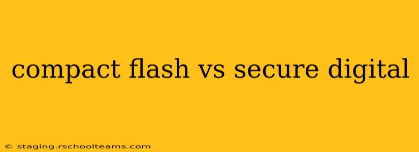 compact flash vs secure digital