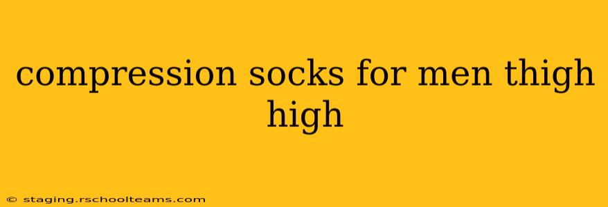 compression socks for men thigh high