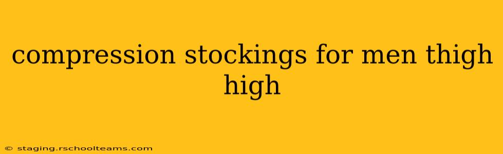 compression stockings for men thigh high