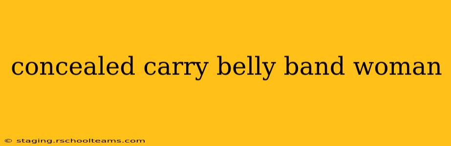 concealed carry belly band woman