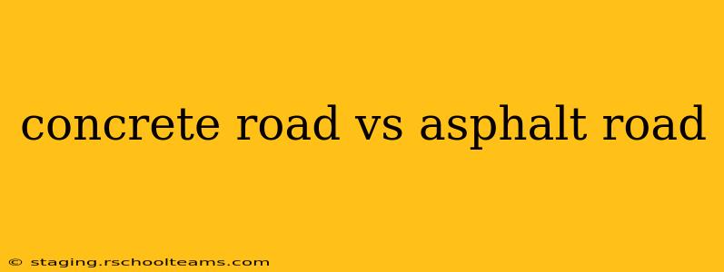 concrete road vs asphalt road