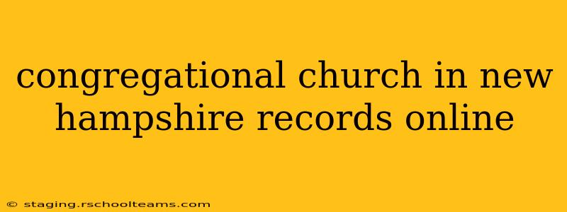 congregational church in new hampshire records online