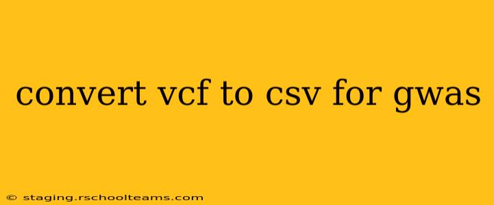 convert vcf to csv for gwas