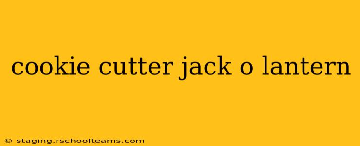 cookie cutter jack o lantern