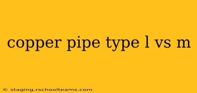 copper pipe type l vs m