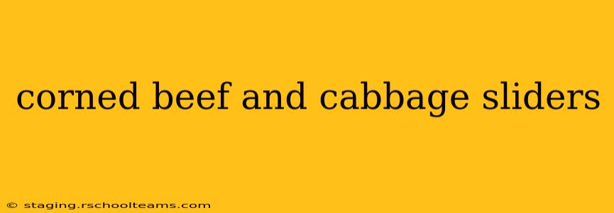 corned beef and cabbage sliders