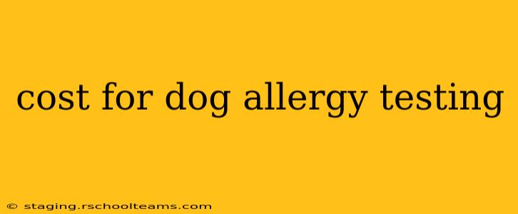 cost for dog allergy testing